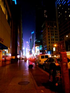 Walking Towards Times Square